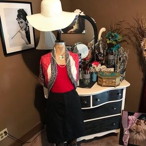 Black classic skort